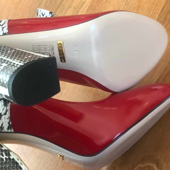 NWB Gucci Regent/ Elaphe Rad.Lux size 8.5 pumps - Picture 3 of 8